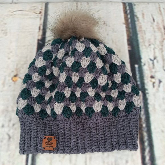 Duncan Street Designs Matheson Hand Crocheted Beanie Hat - Picture 7 of 7